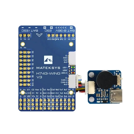 MATEK MATEKSY H743-WING V3 FLIGHT CONTROLLER Plastic Remote Control Accessory for Racing Drones Motor and Battery Power